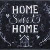 Mata tekstylna z kredowym napisem Chalky Home – kolekcja Home & Living