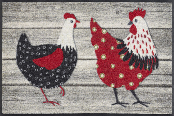 Antypoślizgowa mata z motywem kur – Chicken Farm, Home & Living