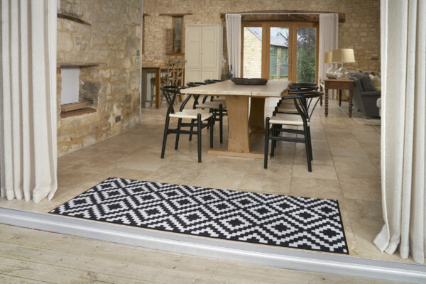 Kalmar – długi chodnik 60x180 cm z motywem etnicznym